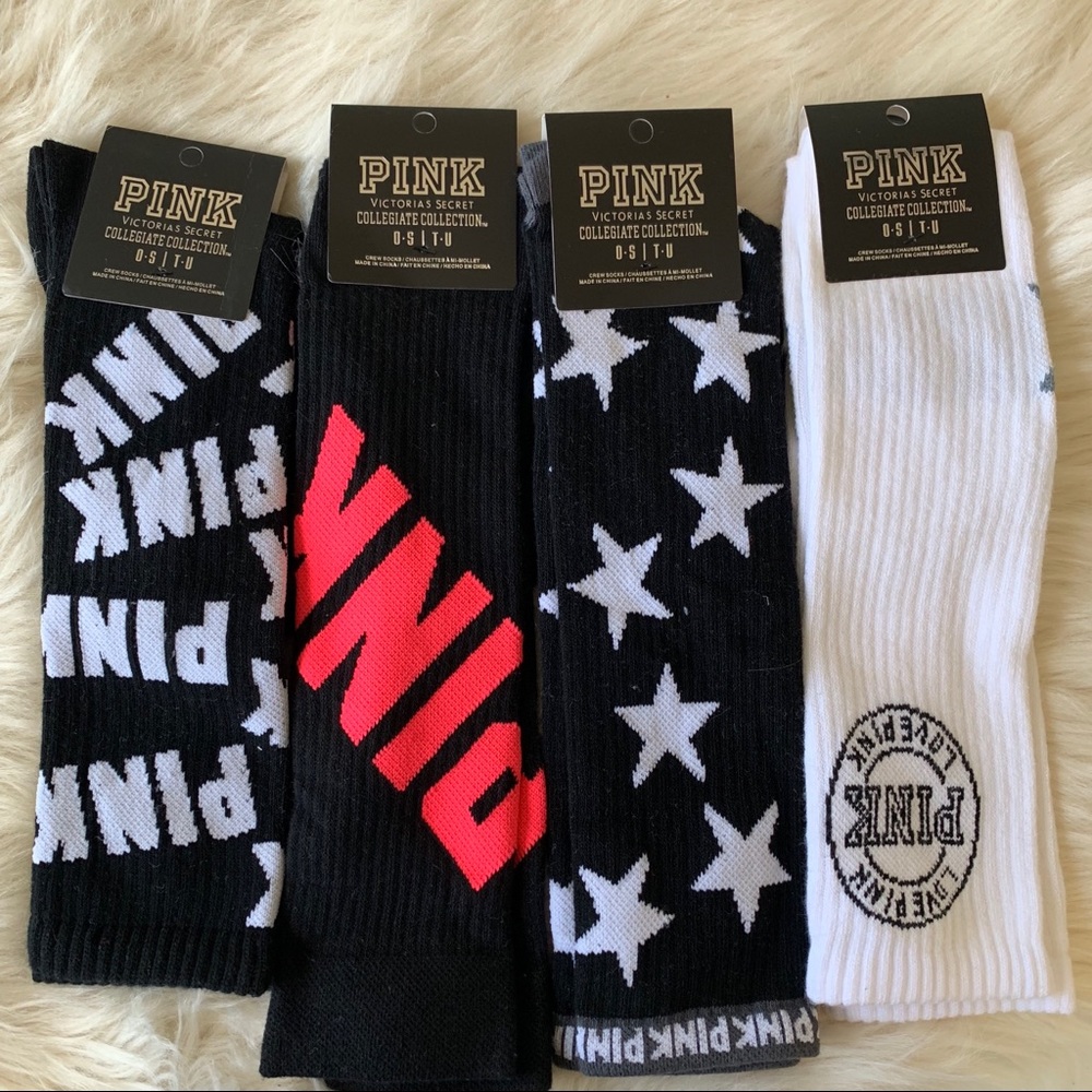 1 Free Lanyard and 4 VS Pink Knee High Socks